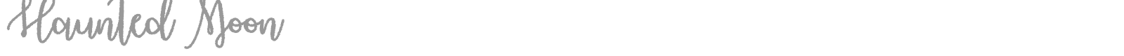 Haunted Moon font preview